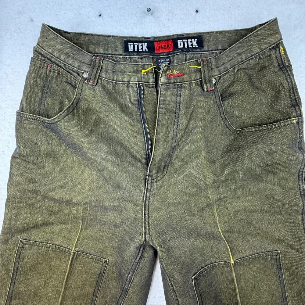 DTEK Jeans Mens Denim Fabric Project Upcycle AS IS see notes BROKEN‎ zip